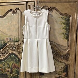 Forever 21 White Sleeveless A-Line Mini Dress